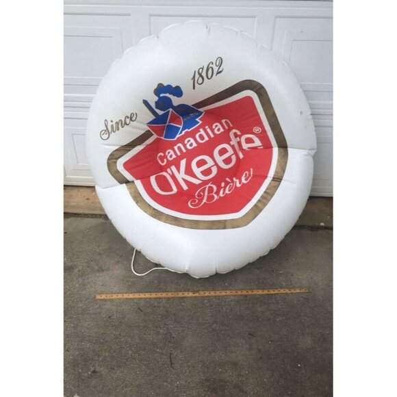 OKeefe Biere 56” Fun Tube Sevylor RARE Red White Float - Picture 5 of 5